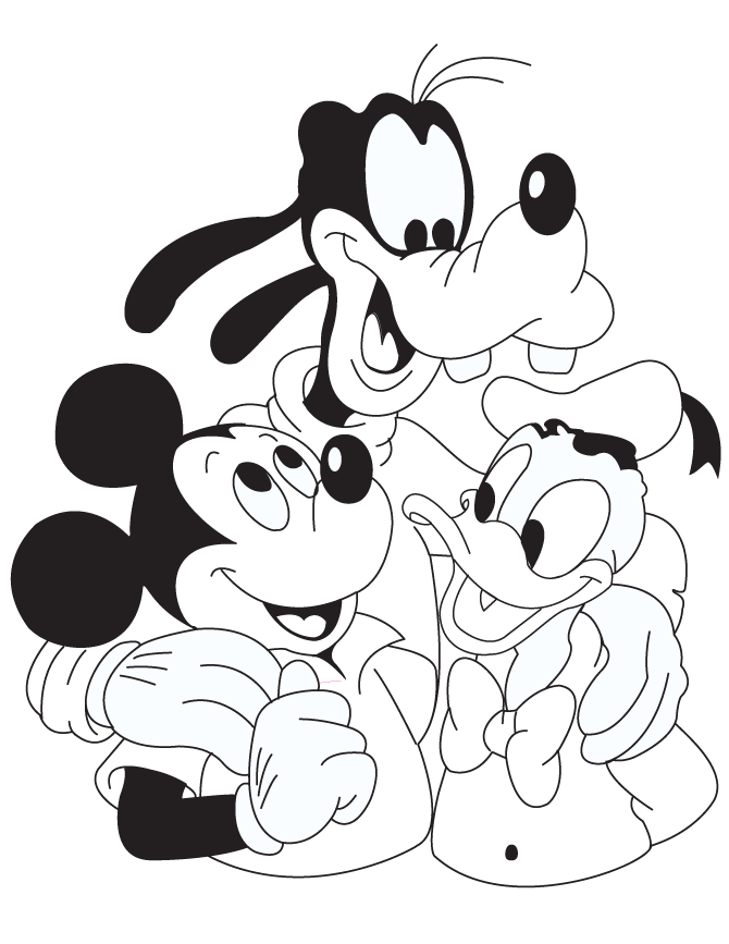 Classic Mickey Mouse Coloring Pages Printable 14