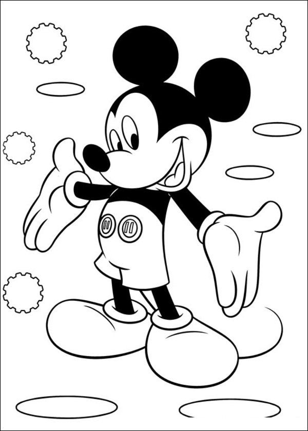 Classic Mickey Mouse Coloring Pages Printable 19