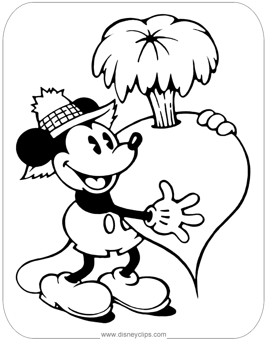 Classic Mickey Mouse Coloring Pages Printable 20