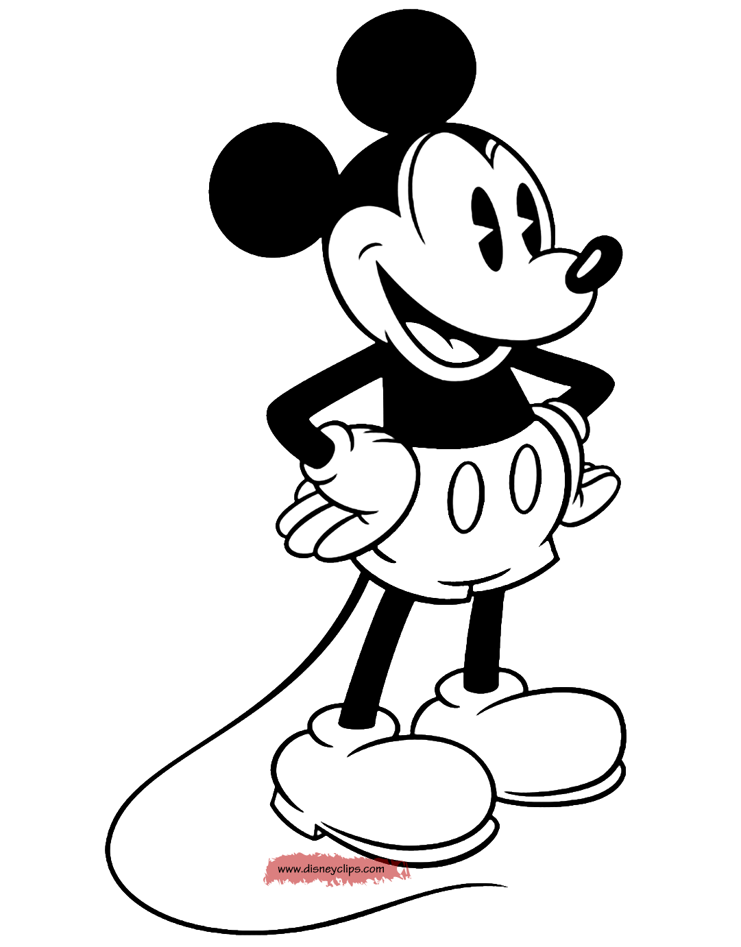 Classic Mickey Mouse Coloring Pages Printable 23