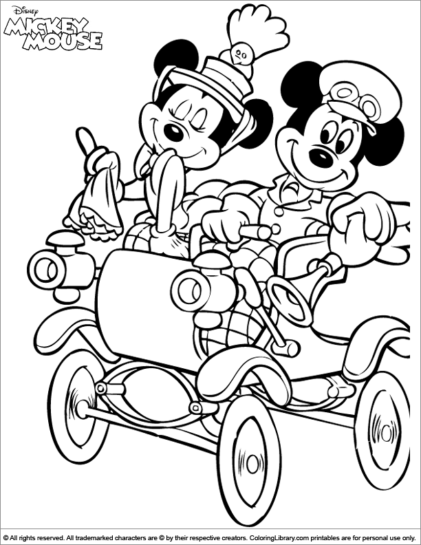 Classic Mickey Mouse Coloring Pages Printable 29