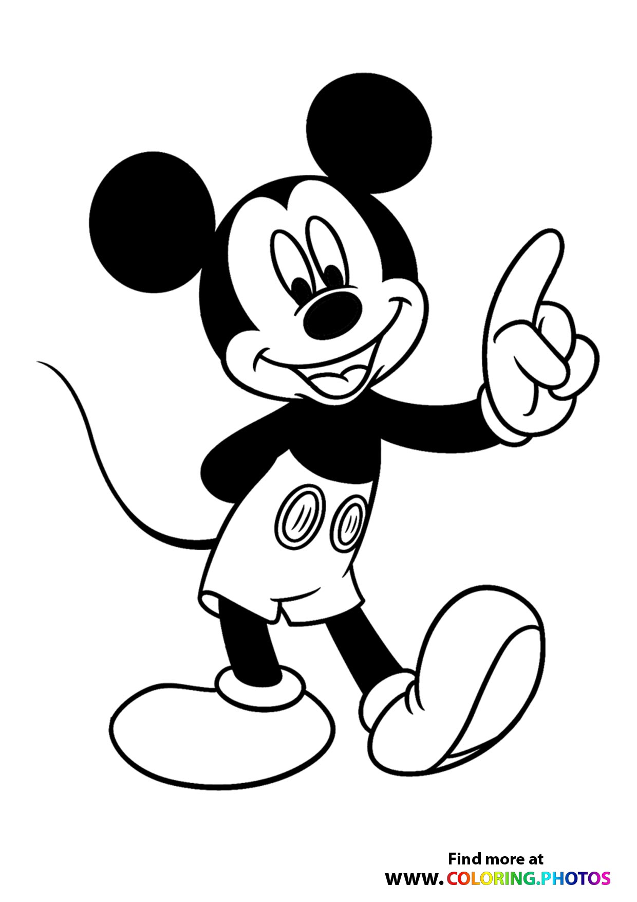 Classic Mickey Mouse Coloring Pages Printable 30