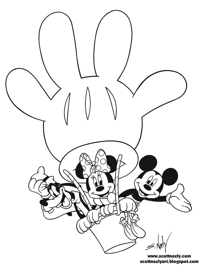 Classic Mickey Mouse Coloring Pages Printable 32