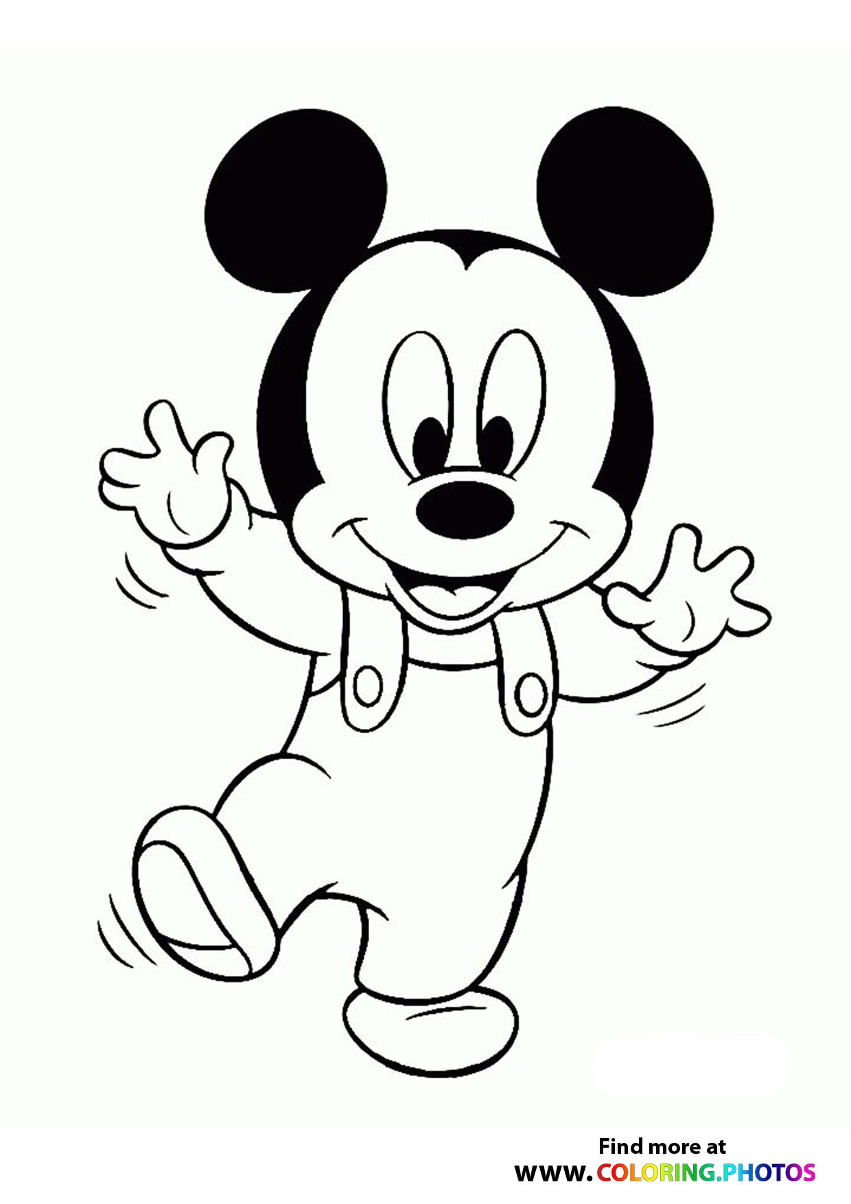 Classic Mickey Mouse Coloring Pages Printable 33