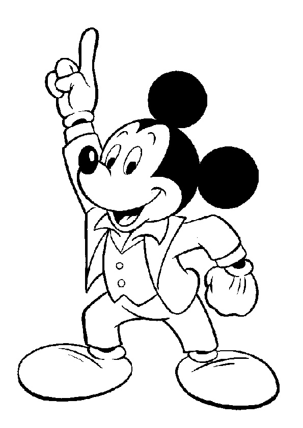 Classic Mickey Mouse Coloring Pages Printable 34