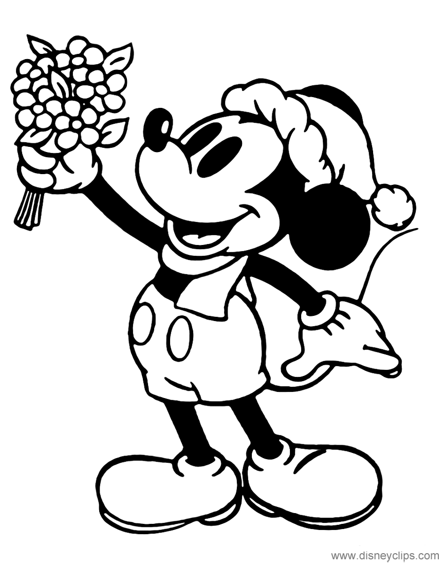 Classic Mickey Mouse Coloring Pages Printable 4