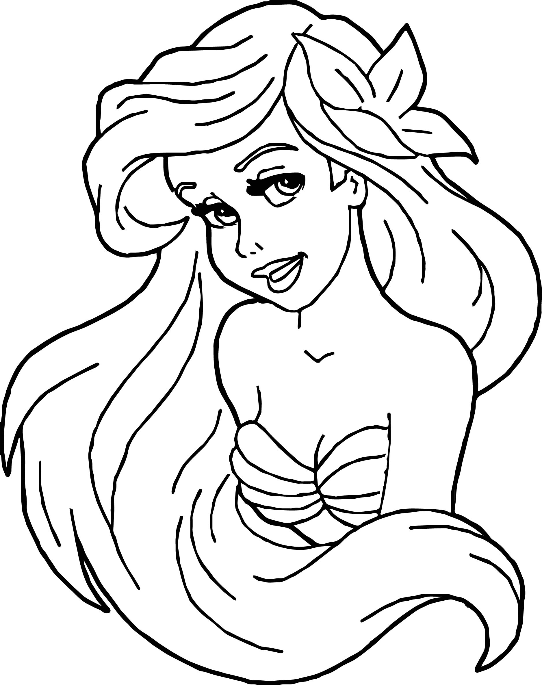 Enchanting Ariel Coloring Pages Printable 15