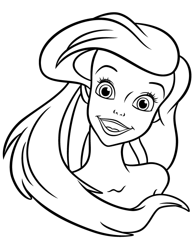 Enchanting Ariel Coloring Pages Printable 16