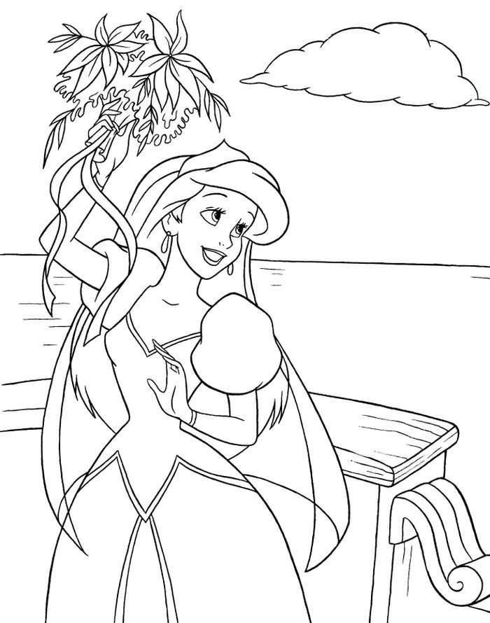 Enchanting Ariel Coloring Pages Printable 23