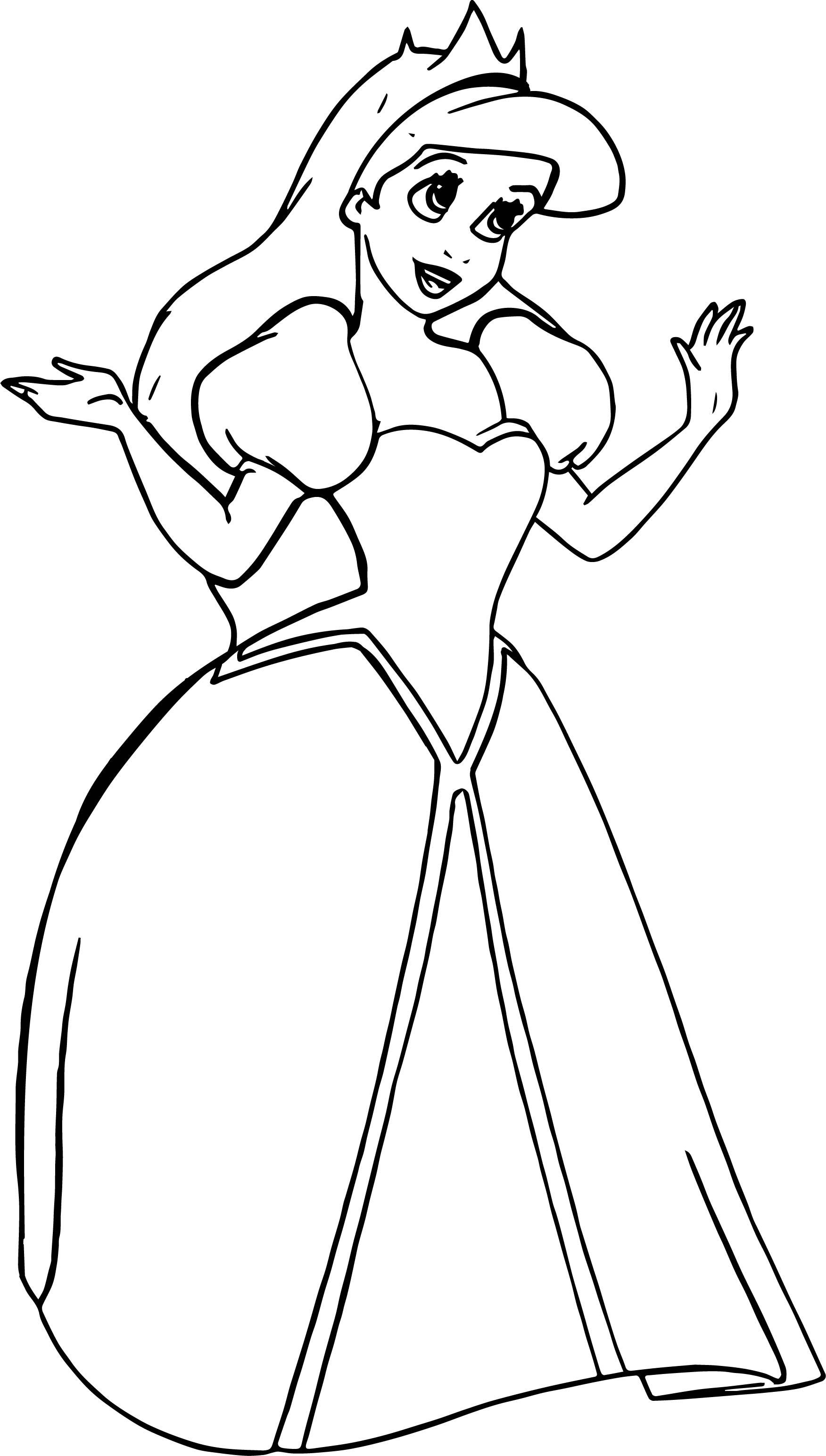 Enchanting Ariel Coloring Pages Printable 27