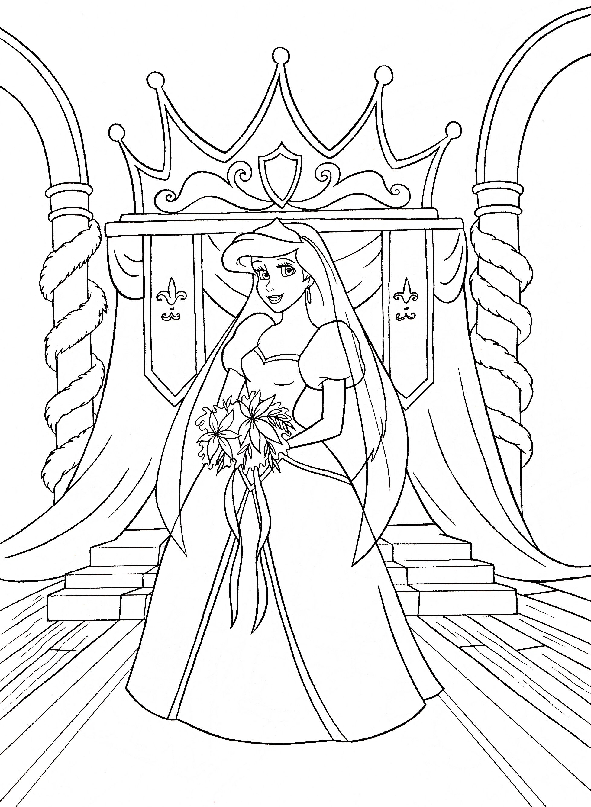 Enchanting Ariel Coloring Pages Printable 28