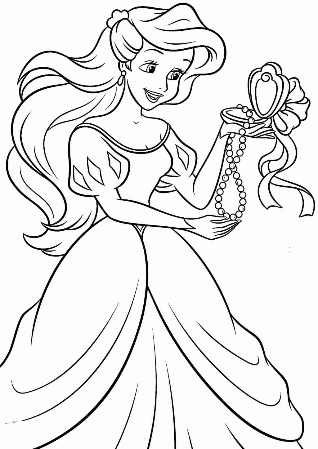 Enchanting Ariel Coloring Pages Printable 6