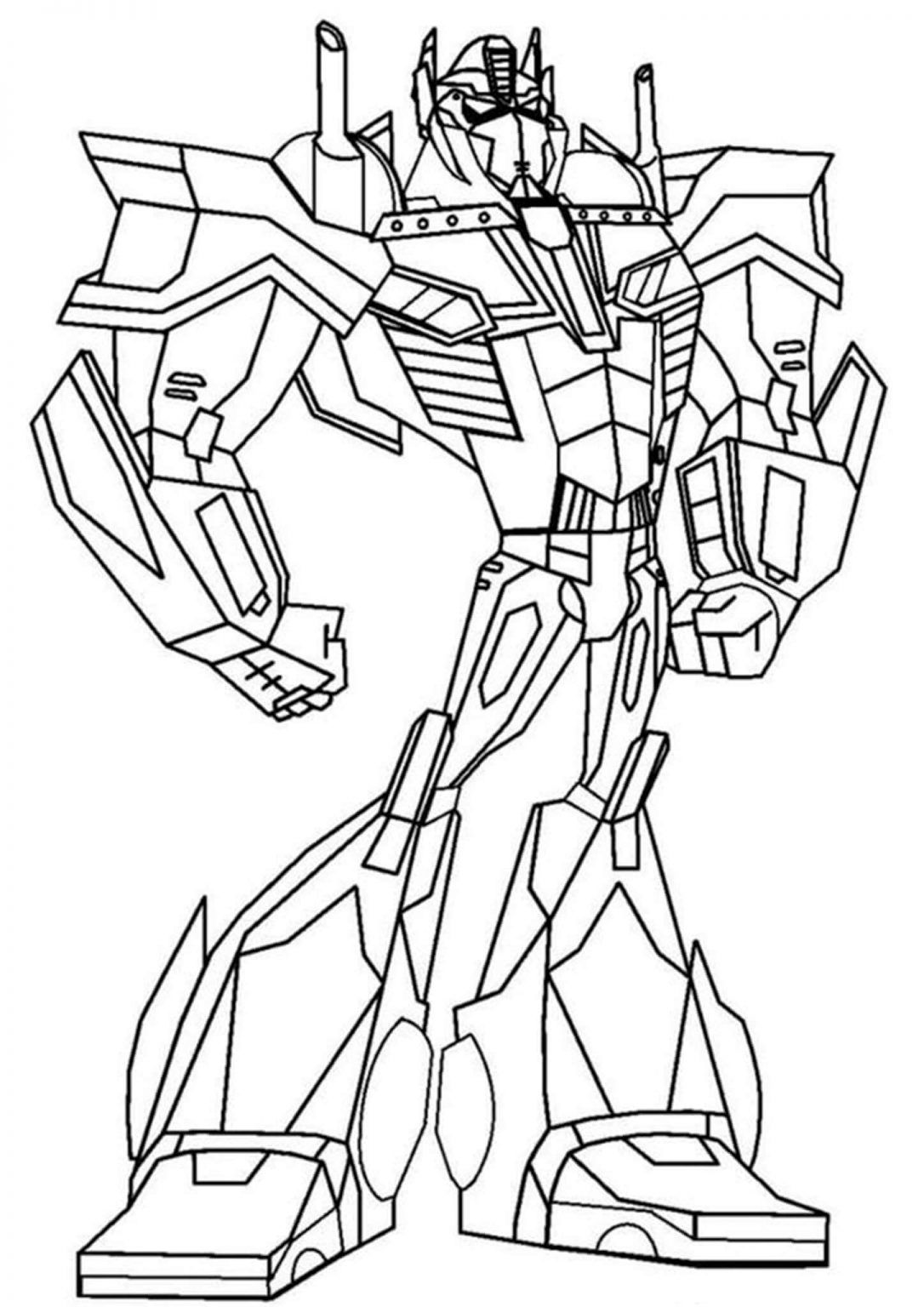 Exciting Transformers Coloring Pages Printable 10