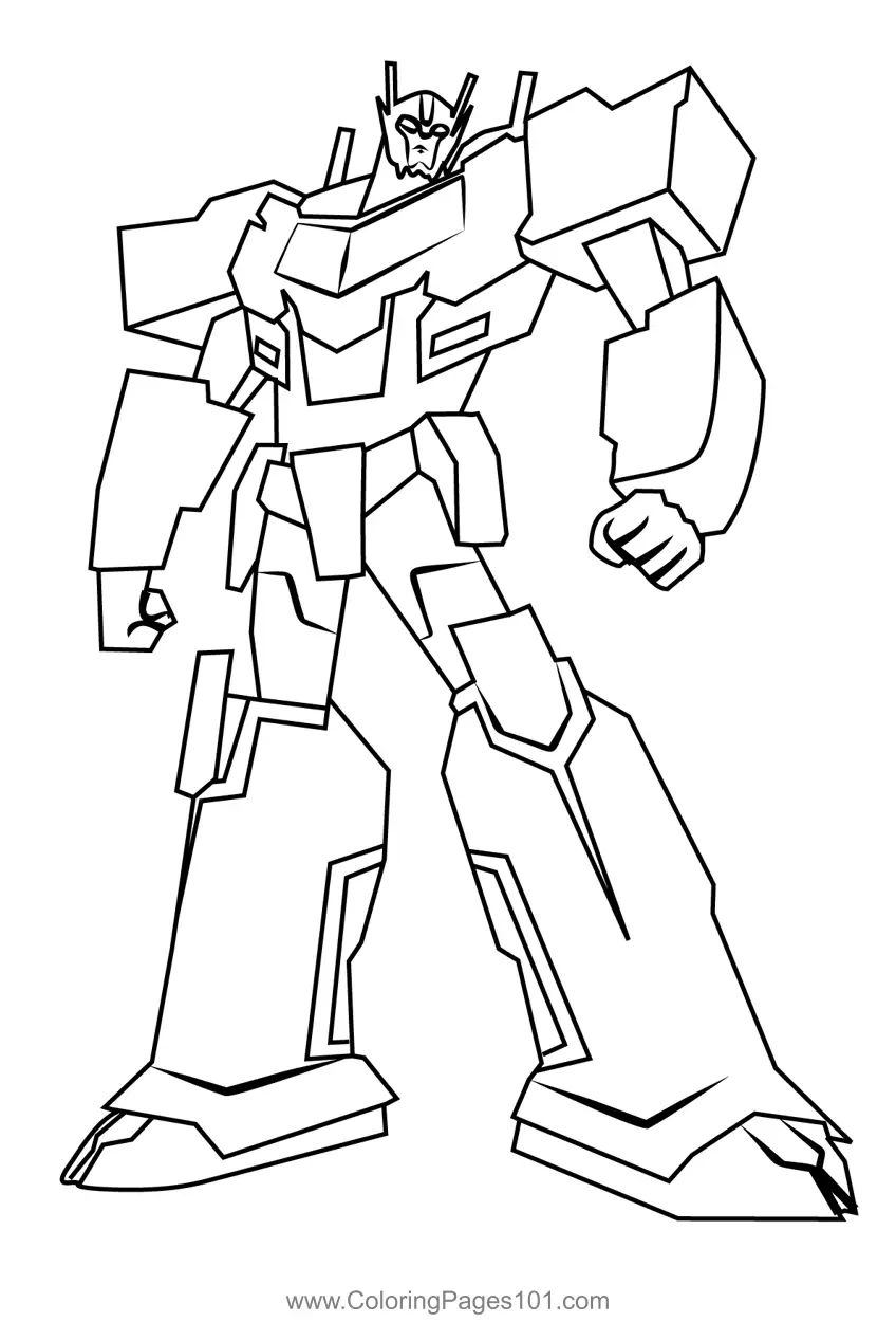 Exciting Transformers Coloring Pages Printable 13