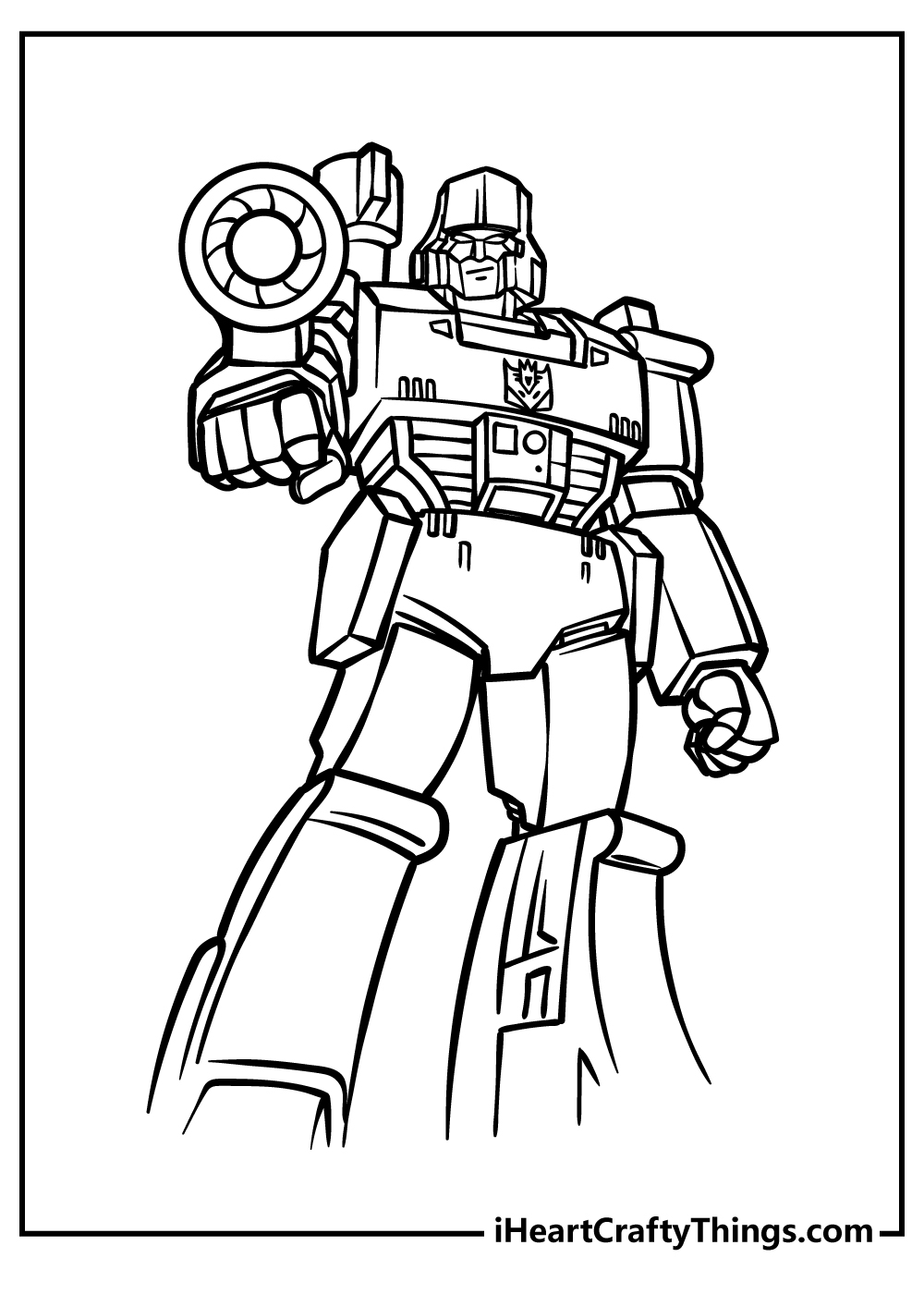 Exciting Transformers Coloring Pages Printable 14