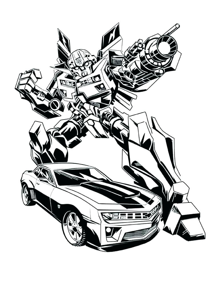 Exciting Transformers Coloring Pages Printable 18