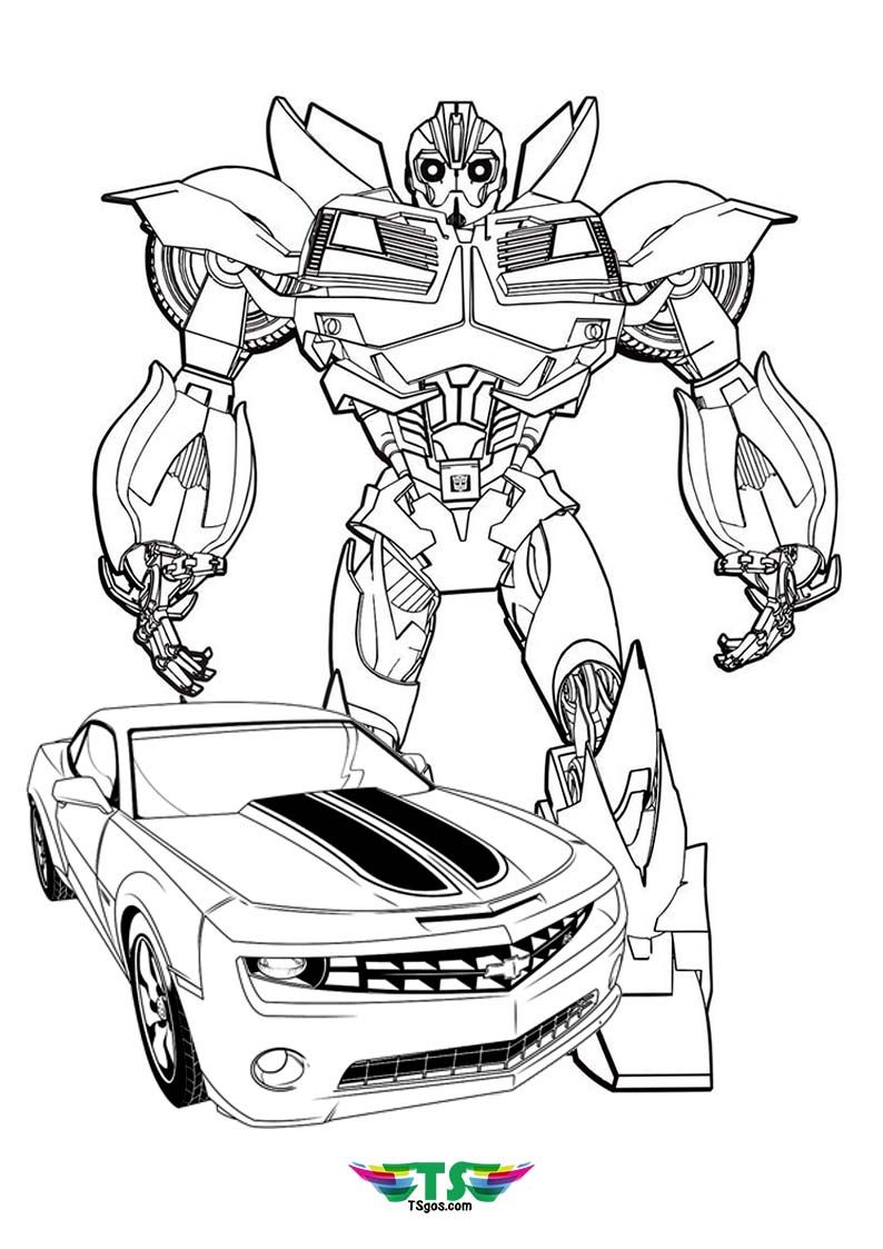 Exciting Transformers Coloring Pages Printable 19