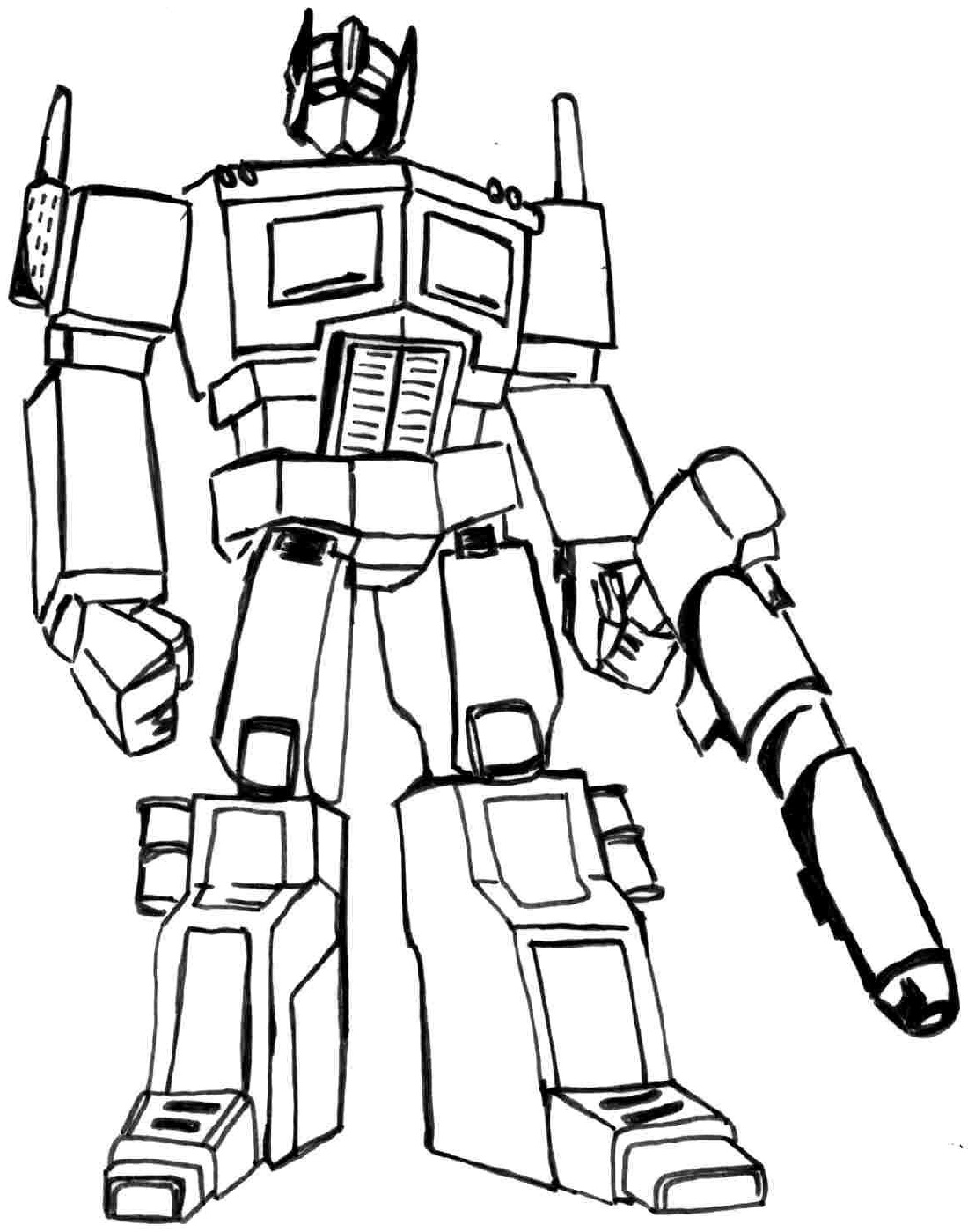 Exciting Transformers Coloring Pages Printable 2