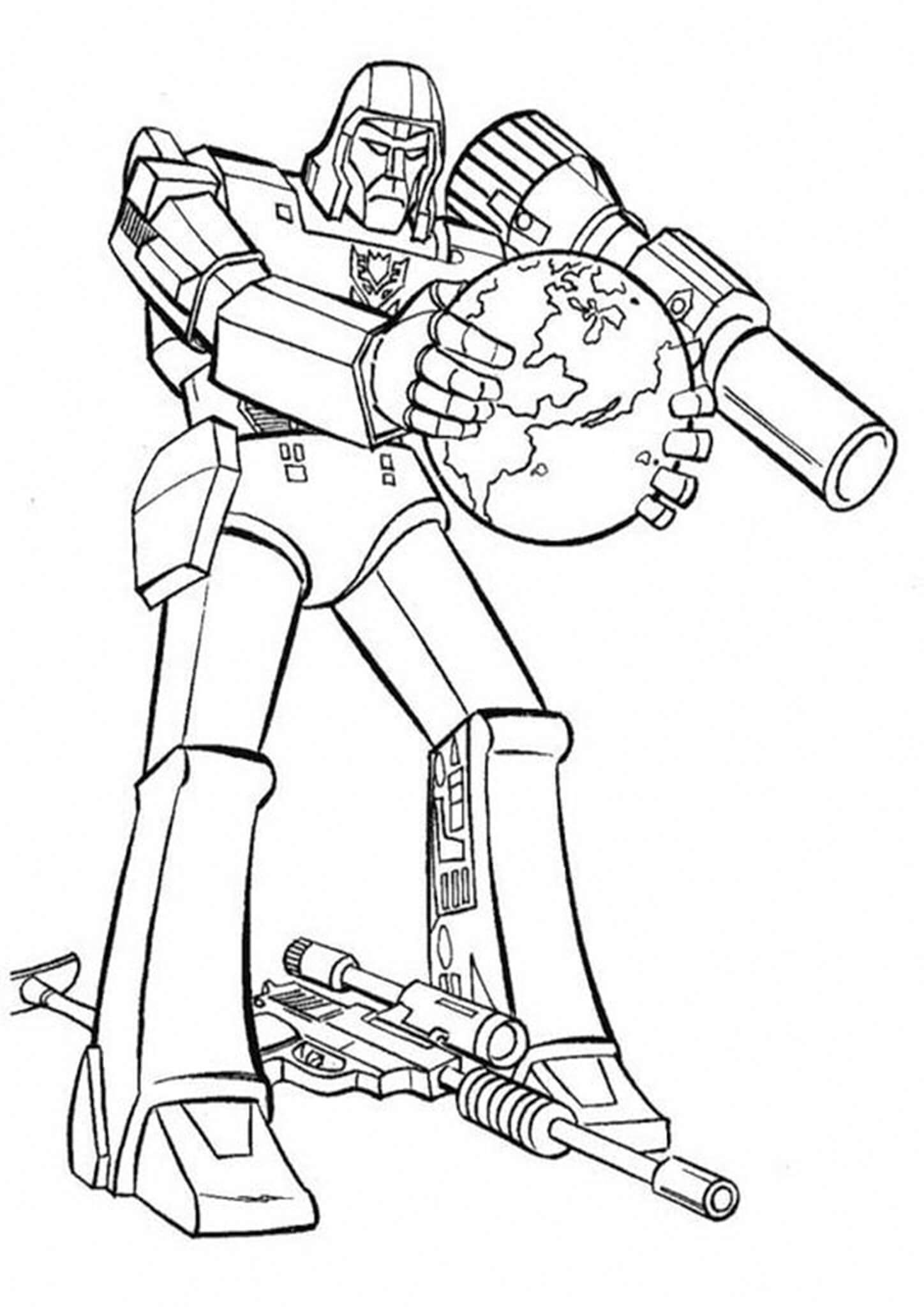 Exciting Transformers Coloring Pages Printable 20