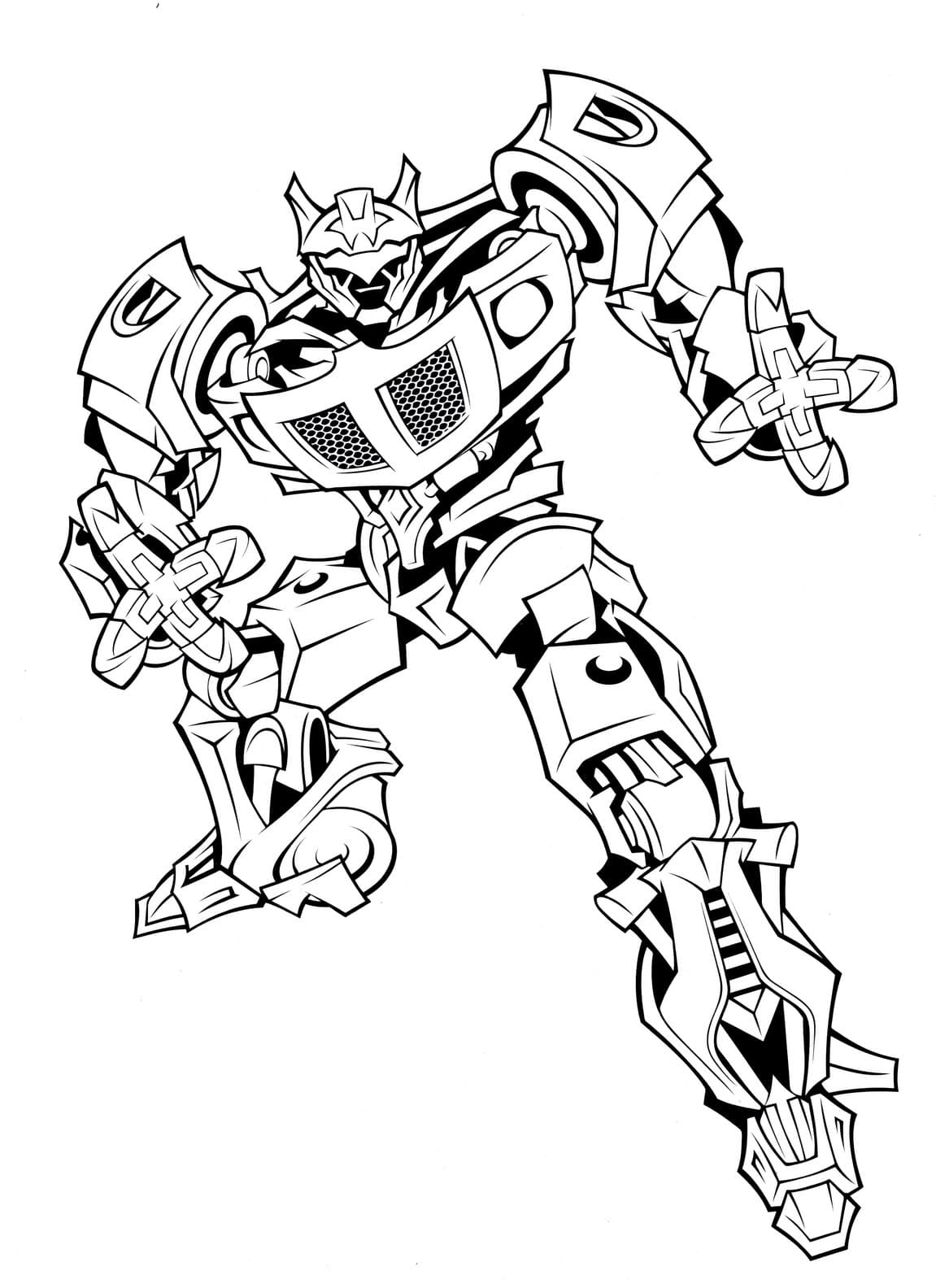 Exciting Transformers Coloring Pages Printable 23