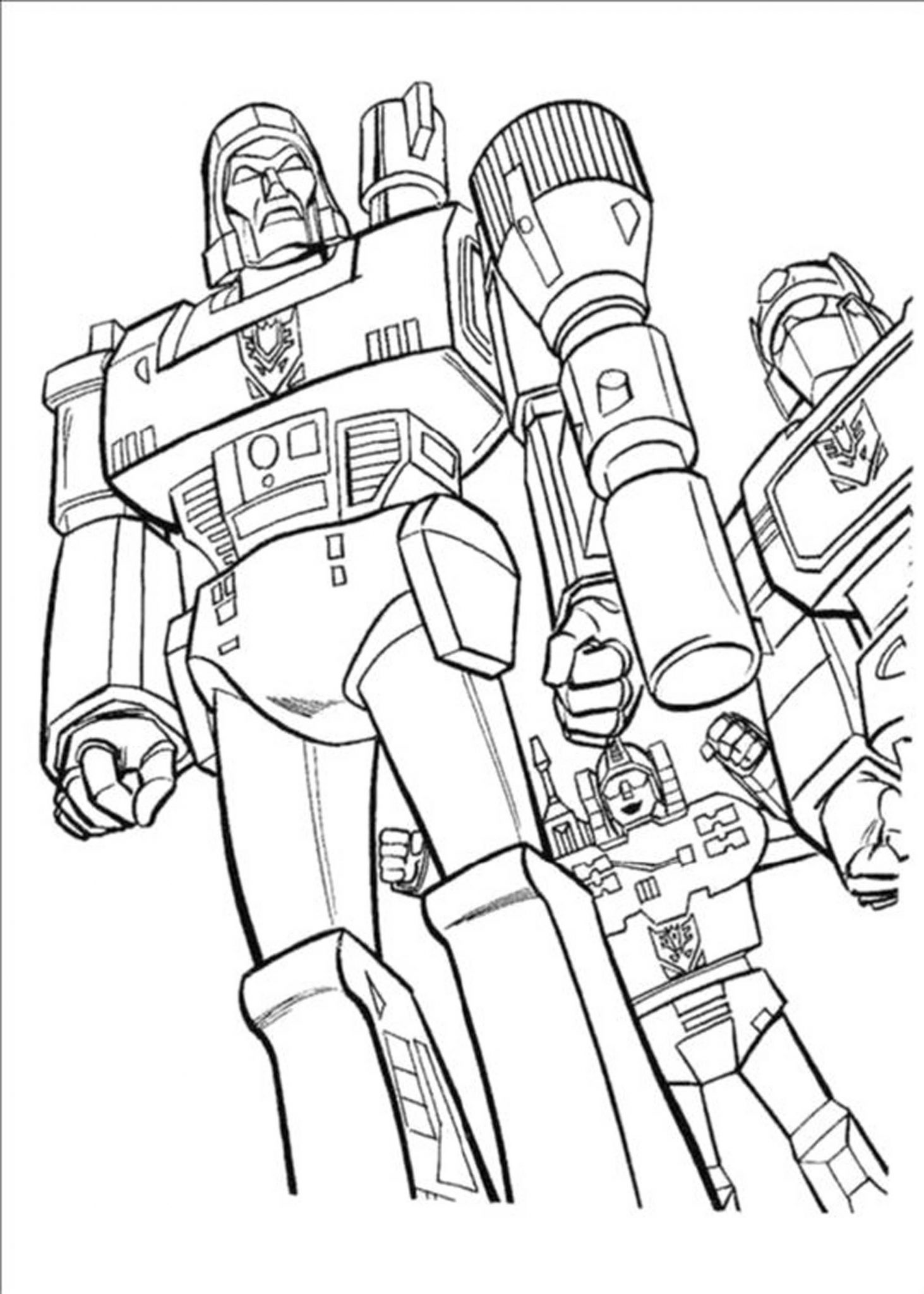 Exciting Transformers Coloring Pages Printable 24