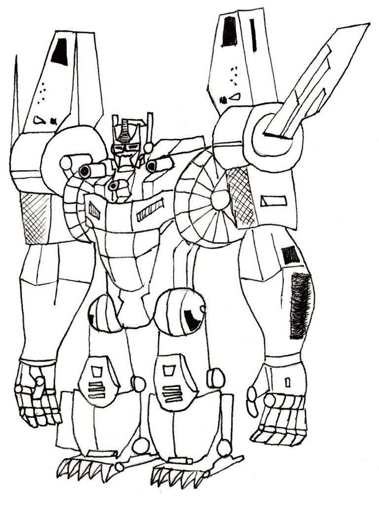 Exciting Transformers Coloring Pages Printable 27