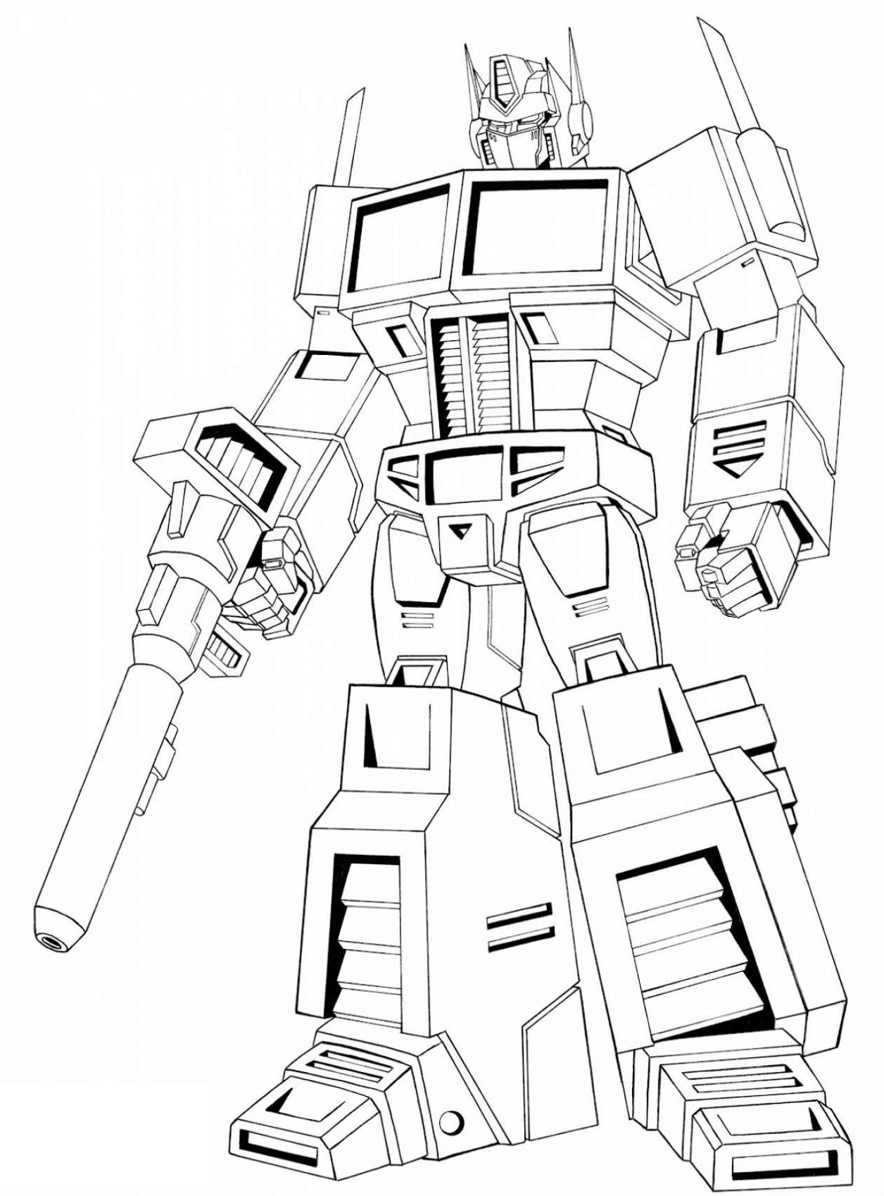 Exciting Transformers Coloring Pages Printable 29