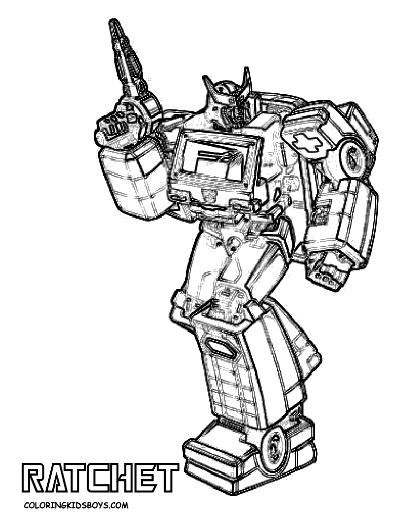 Exciting Transformers Coloring Pages Printable 33