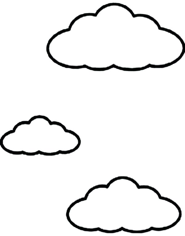 Fluffy Cloud Coloring Pages Printable 11