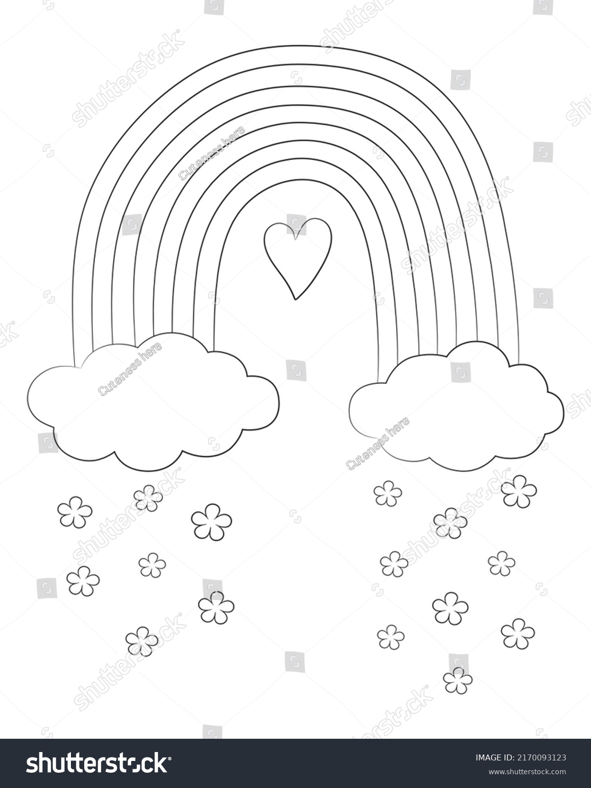 Fluffy Cloud Coloring Pages Printable 16