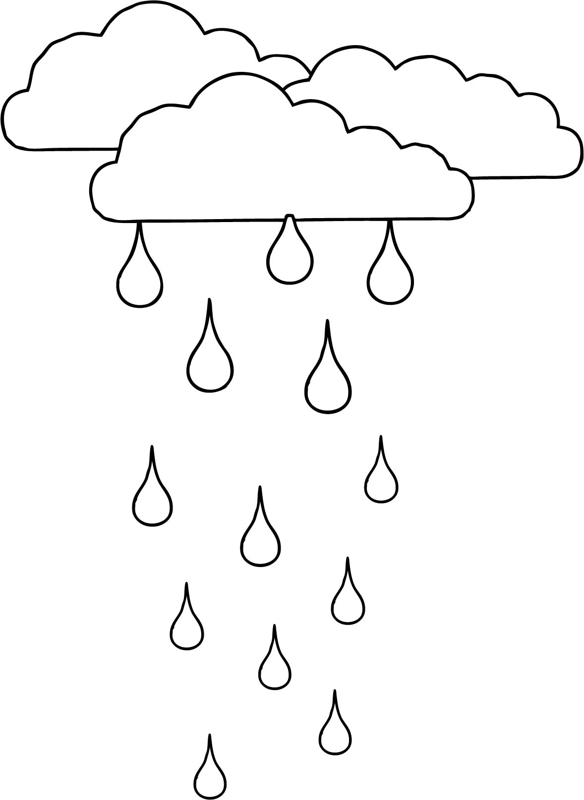 Fluffy Cloud Coloring Pages Printable 21