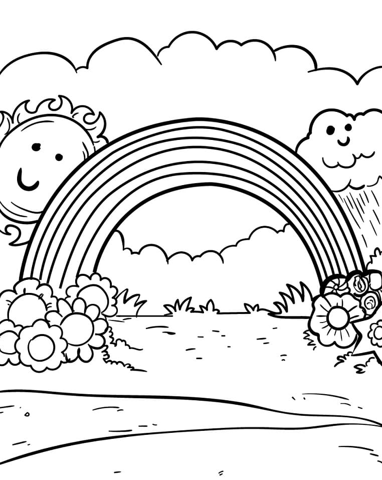 Fluffy Cloud Coloring Pages Printable 29