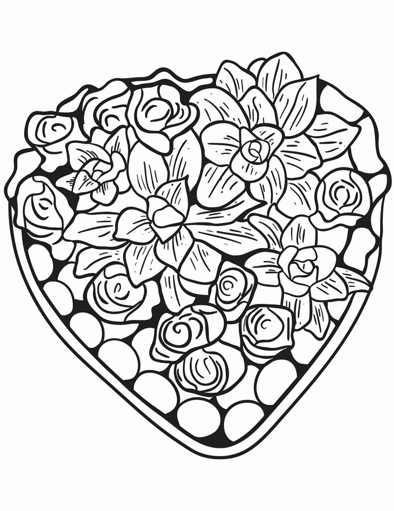 Heartfelt Coloring Pages Printable 1