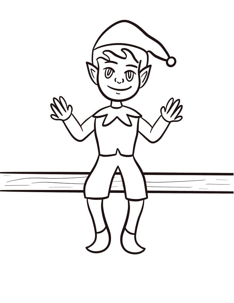 Mischievous Elf On The Shelf Coloring Pages Printable 10