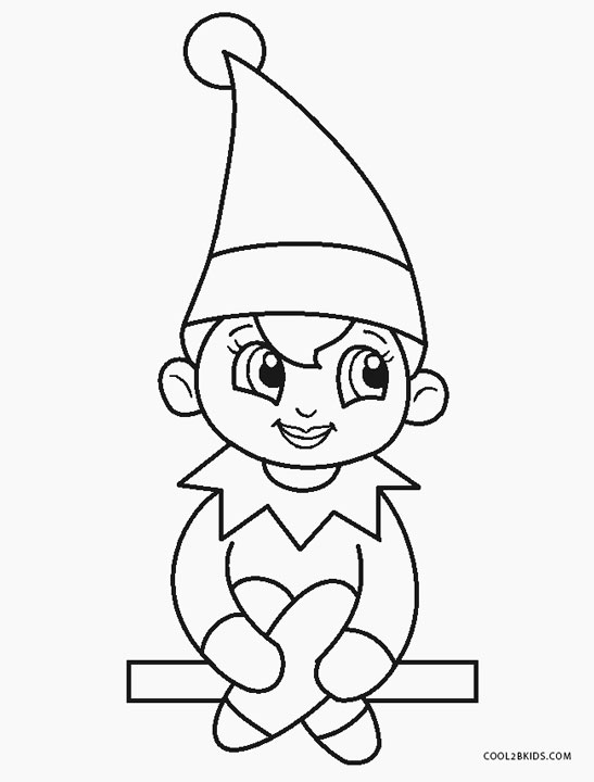 Mischievous Elf On The Shelf Coloring Pages Printable 15