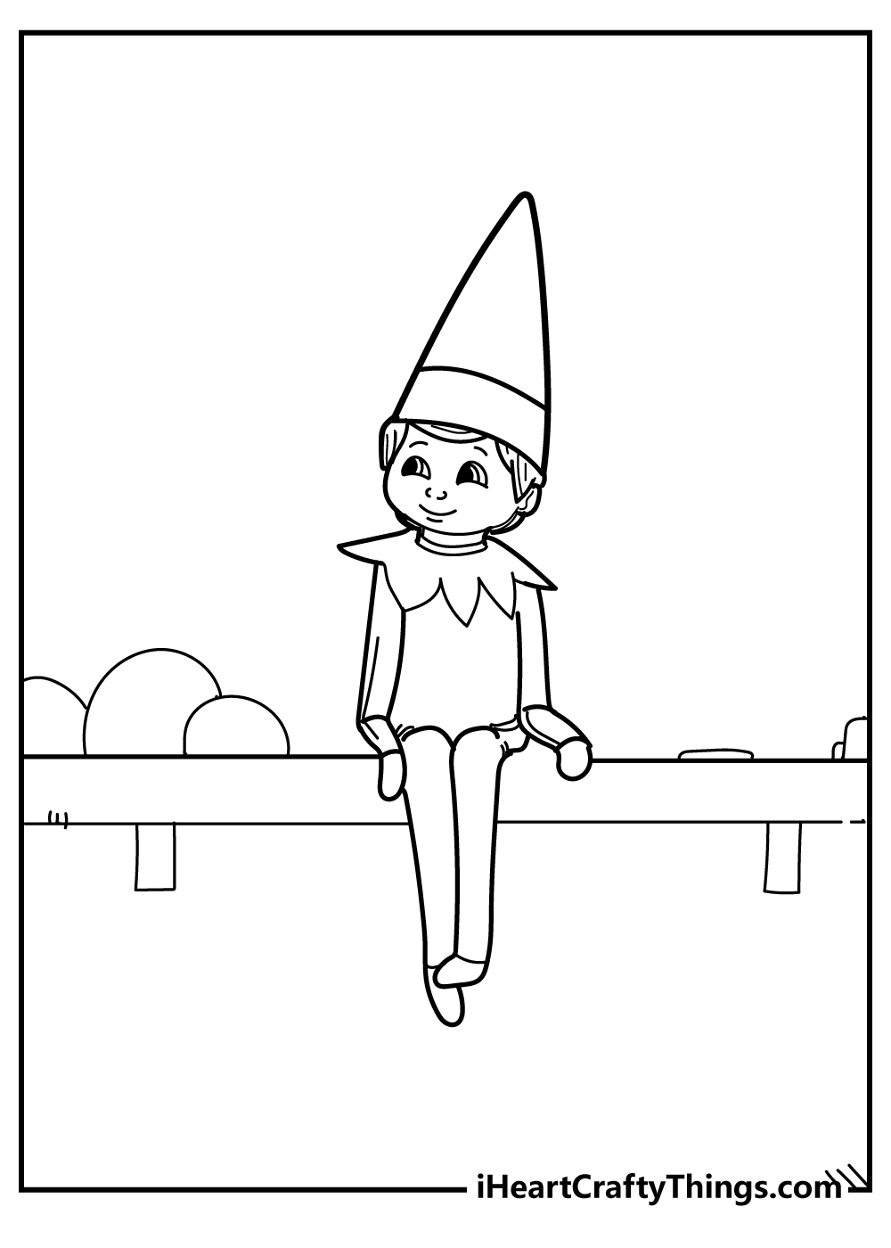 Mischievous Elf On The Shelf Coloring Pages Printable 16