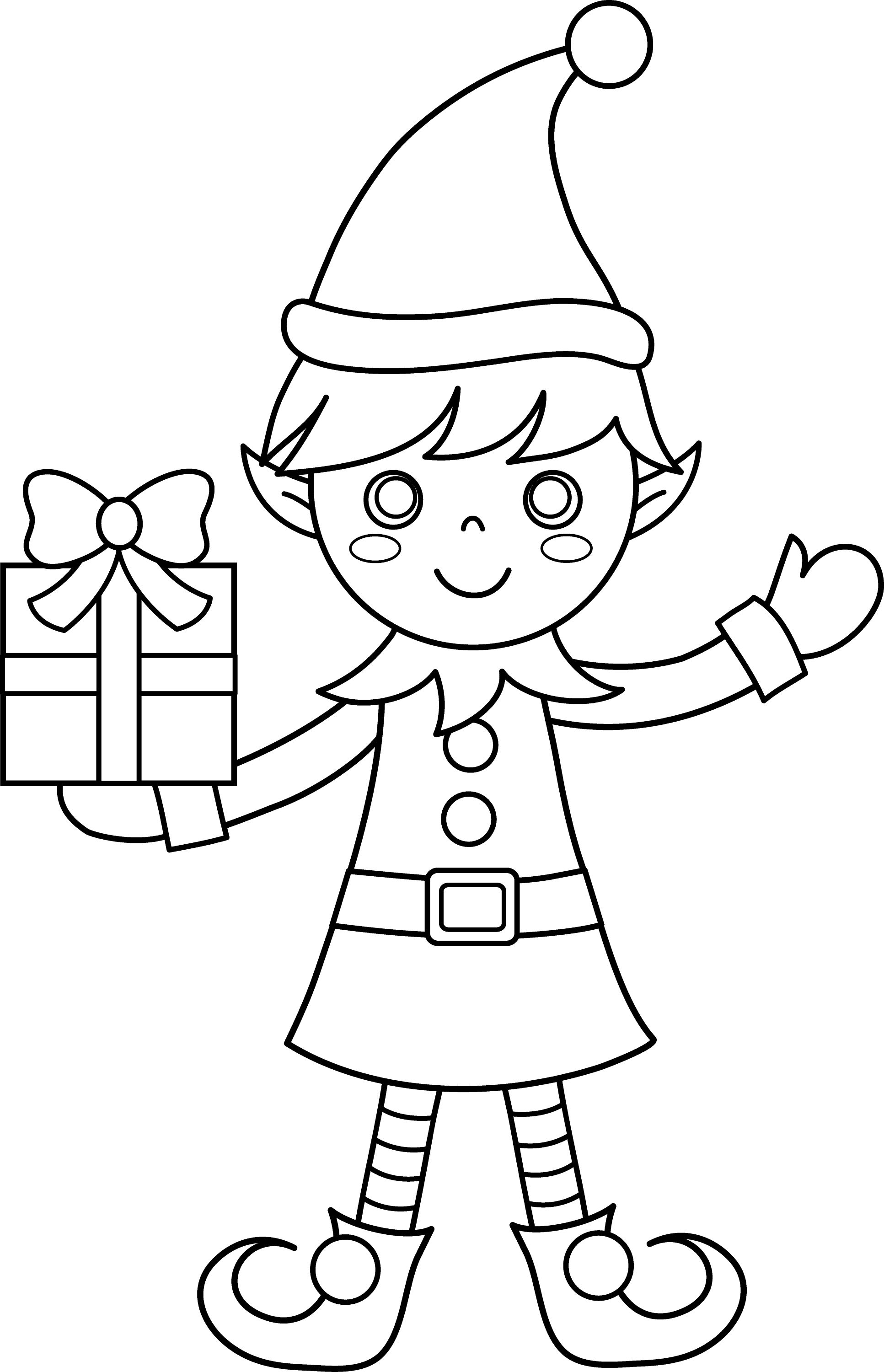 Mischievous Elf On The Shelf Coloring Pages Printable 17