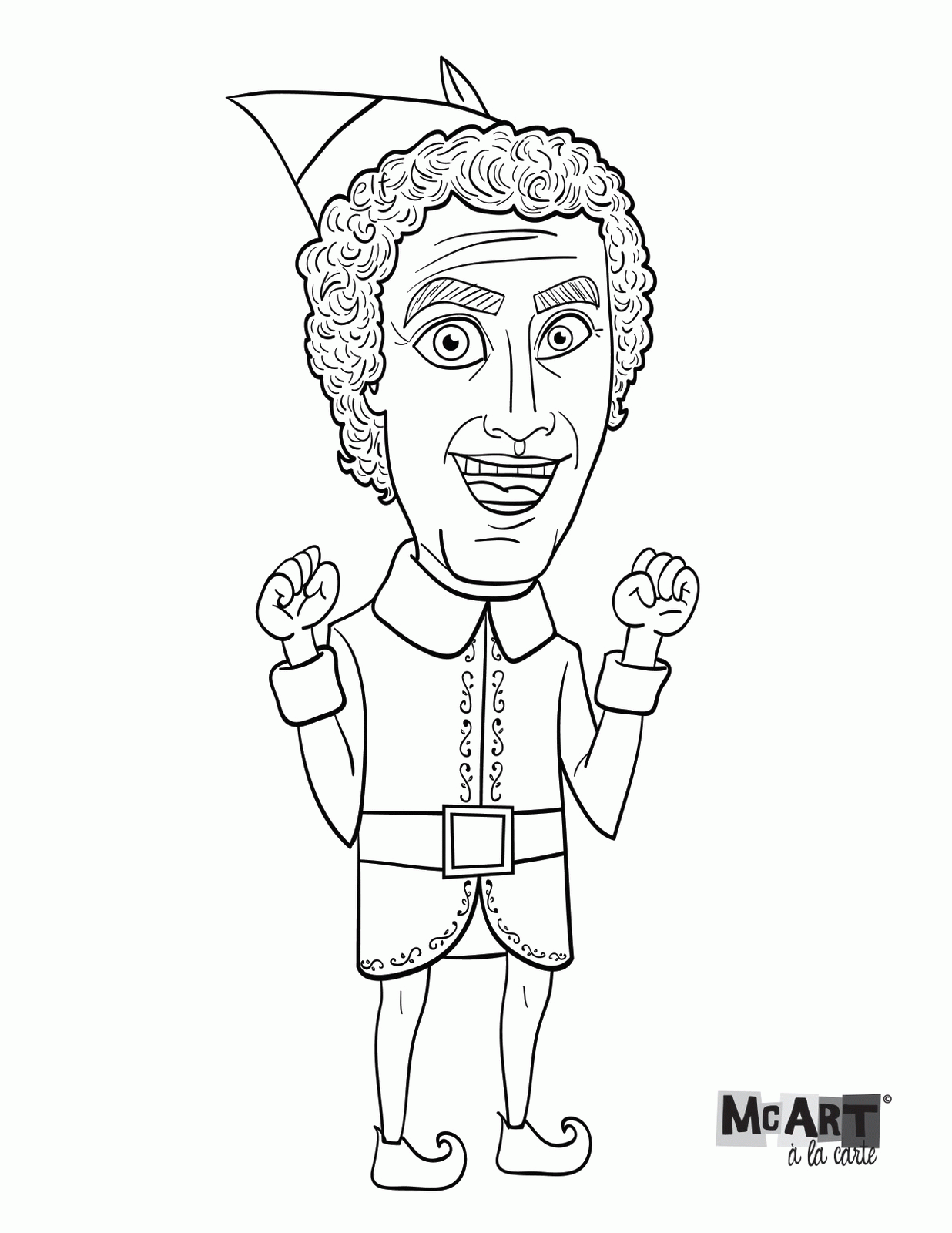 Mischievous Elf On The Shelf Coloring Pages Printable 21