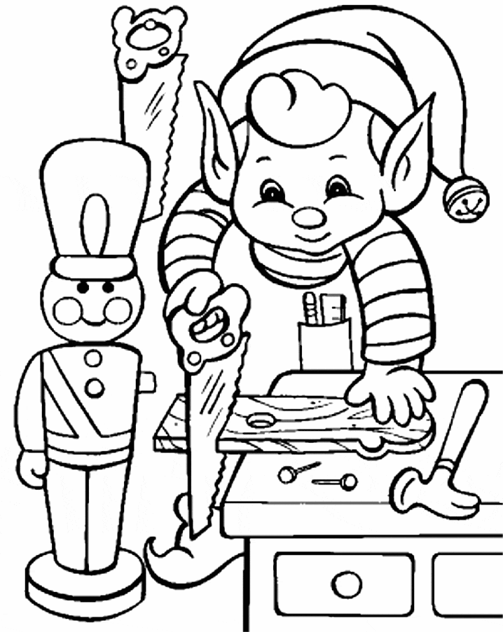 Mischievous Elf On The Shelf Coloring Pages Printable 25