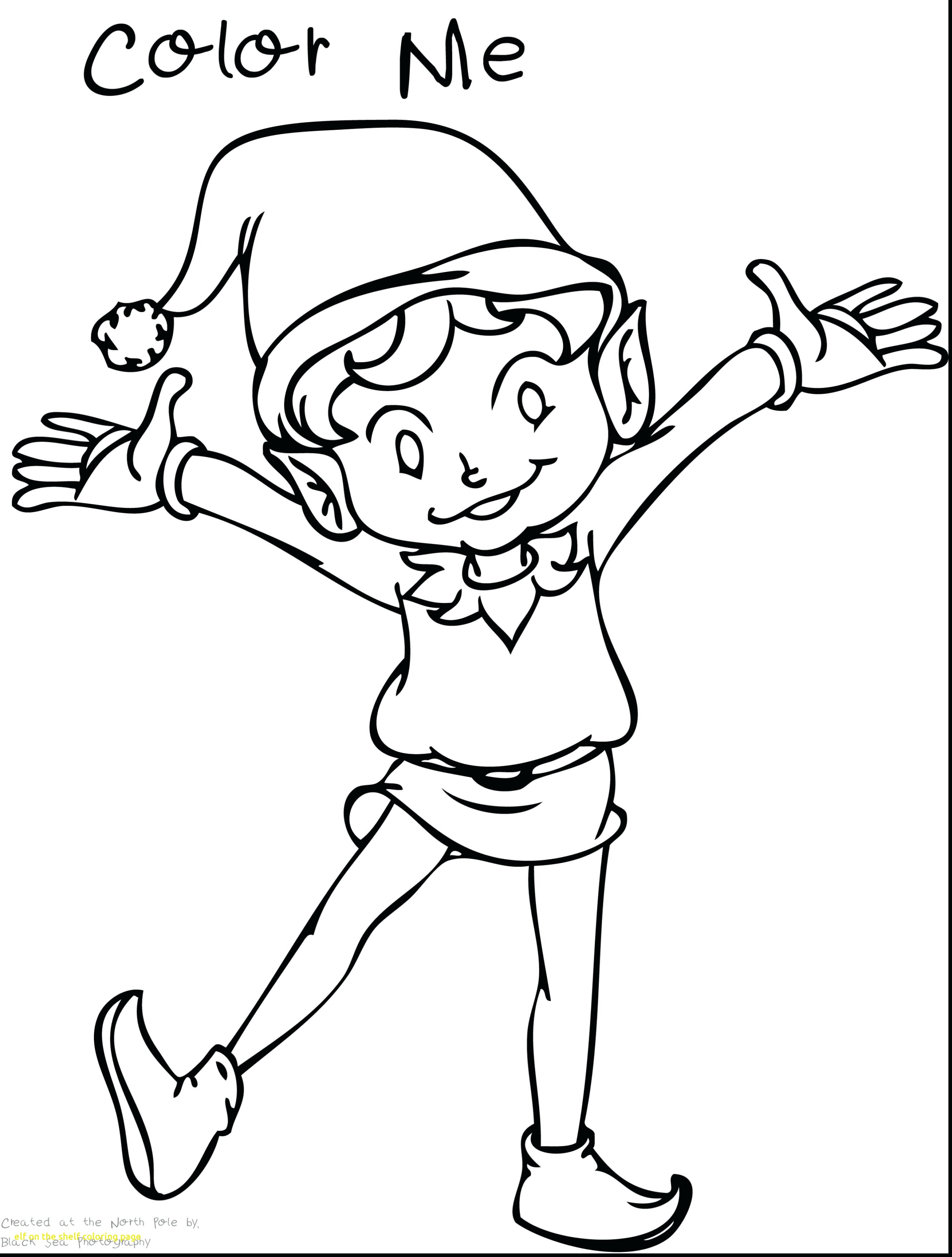 Mischievous Elf On The Shelf Coloring Pages Printable 28