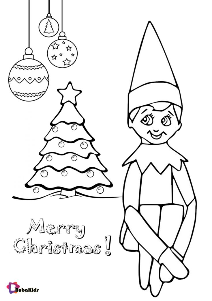 Mischievous Elf On The Shelf Coloring Pages Printable 29