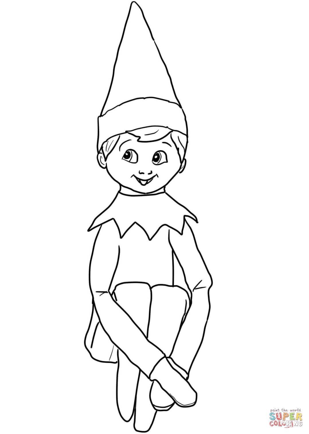 Mischievous Elf On The Shelf Coloring Pages Printable 31