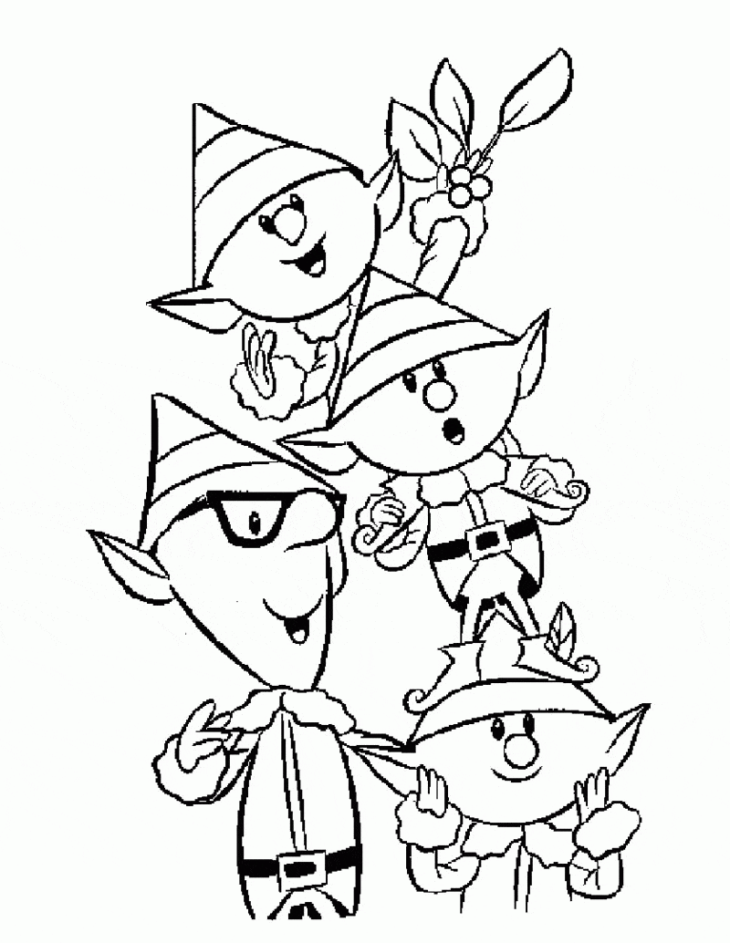 Mischievous Elf On The Shelf Coloring Pages Printable 6