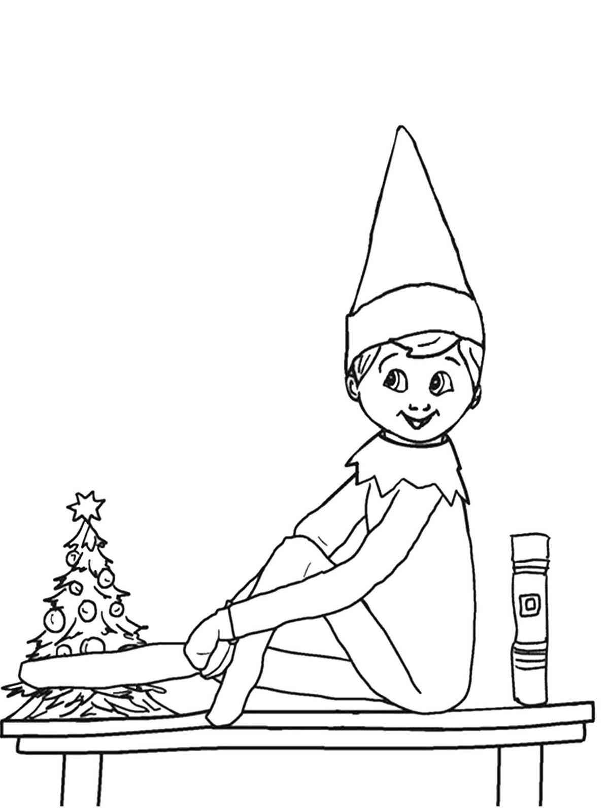 Mischievous Elf On The Shelf Coloring Pages Printable 7