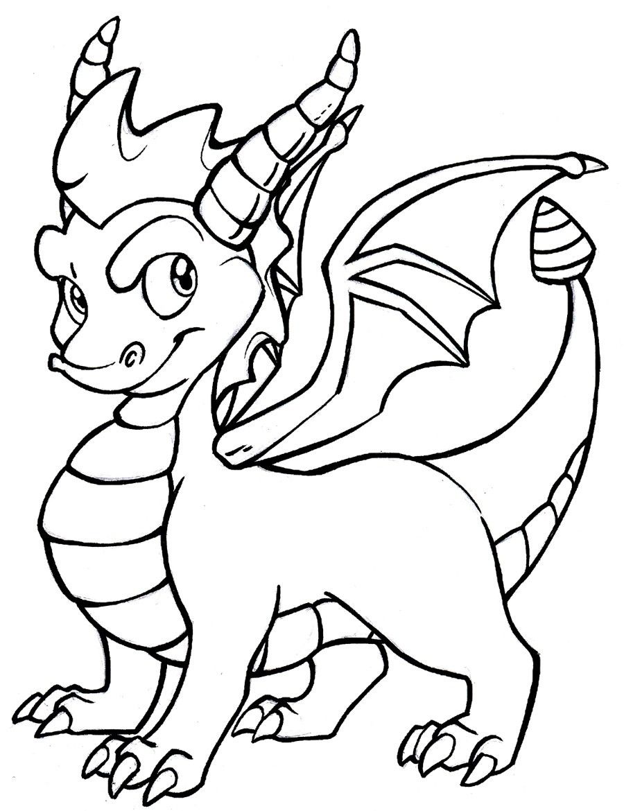 Mythical Dragon Coloring Pages Printable 11