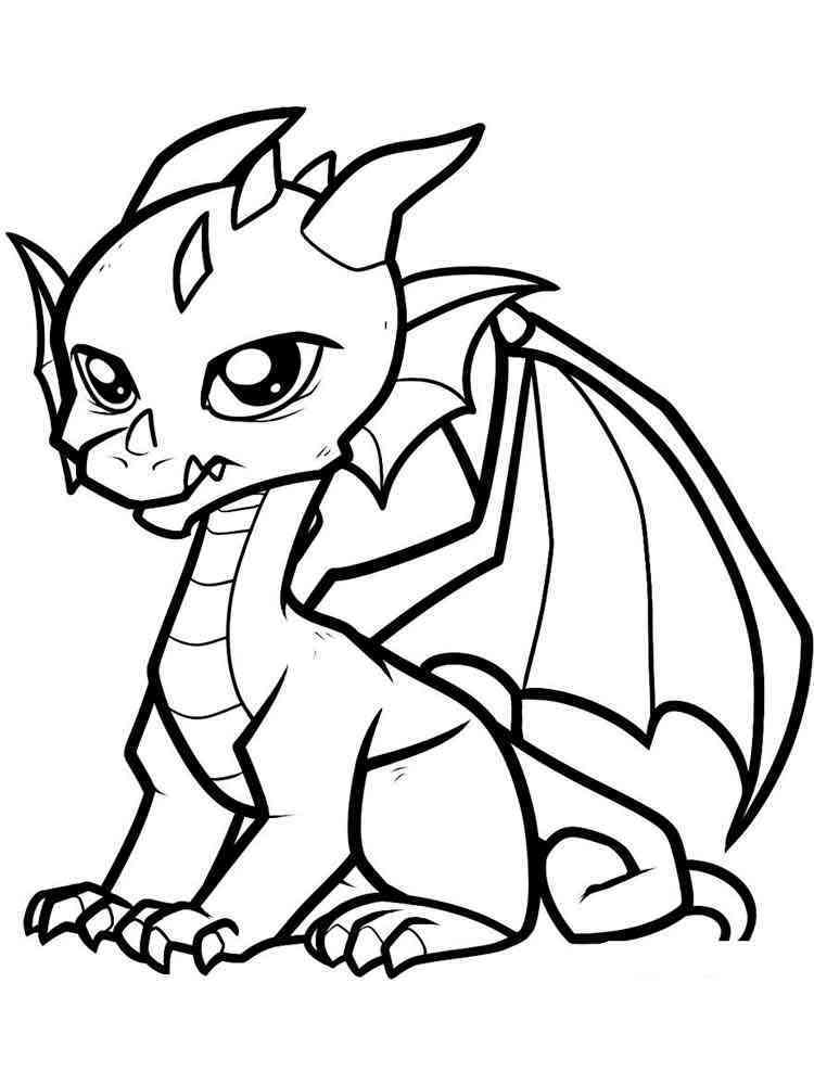 Mythical Dragon Coloring Pages Printable 17