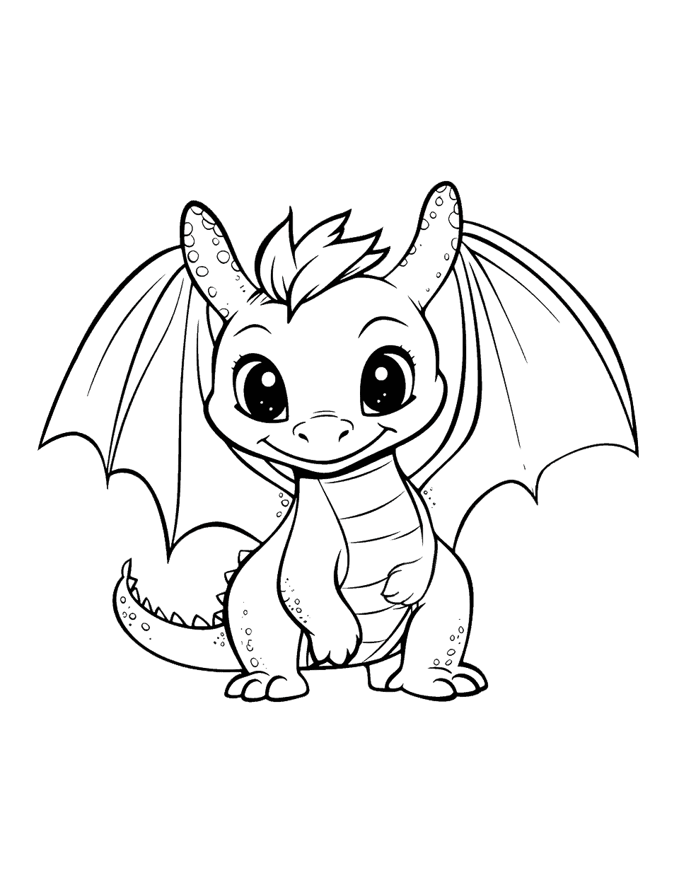 Mythical Dragon Coloring Pages Printable 19