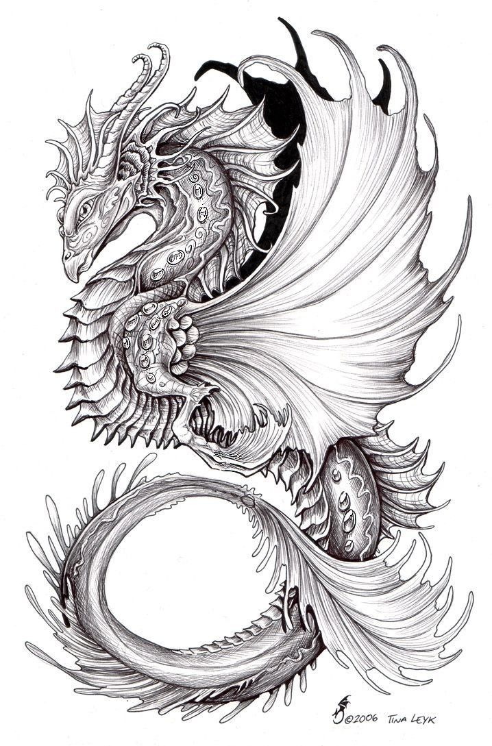 Mythical Dragon Coloring Pages Printable 29