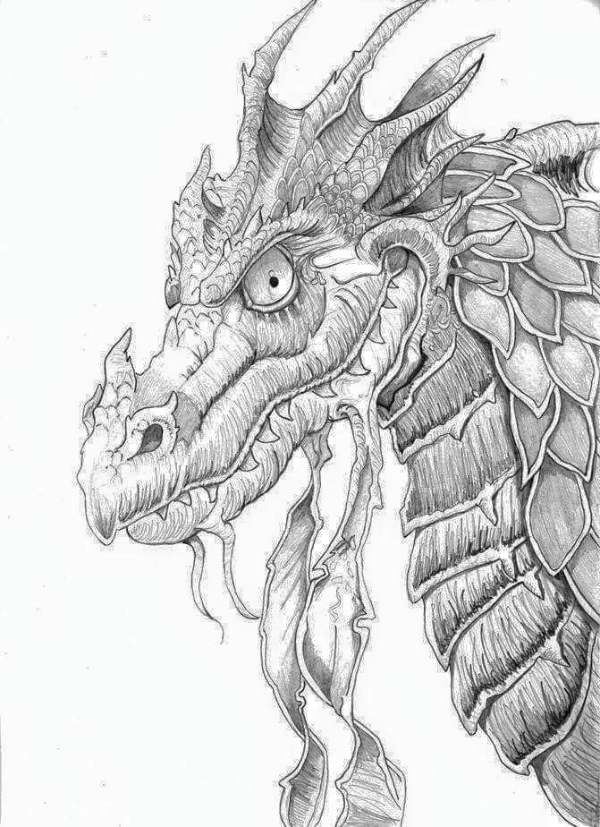 Mythical Dragon Coloring Pages Printable 6