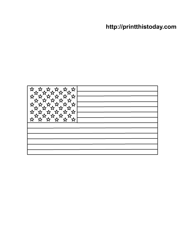 Patriotic American Flag Coloring Pages Printable 22